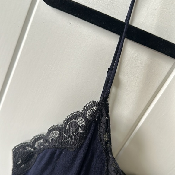 Wilfred Navy with Black Lace Slip Dress - Picture 8 of 11